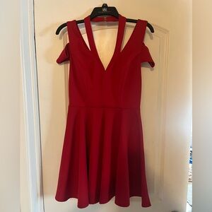 Red mini formal dress size 7